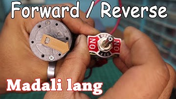 Simpleng Switch ng DC motor Forward Reverse