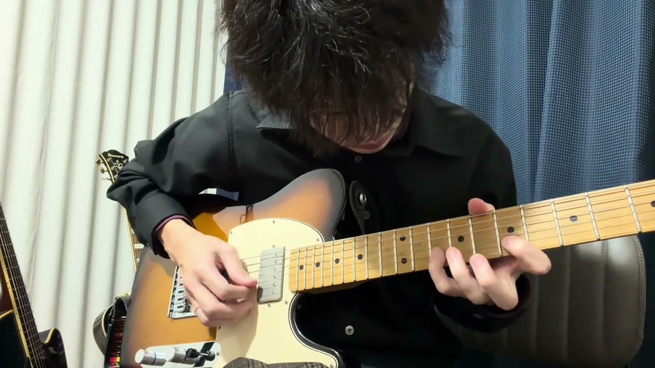 Blues Guitar】夜、思いつくまま弾くテレキャスターでのブルース/ Off