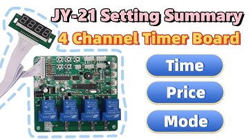JY 21 4 Channel Timer Board Price and Time Setting Instructi