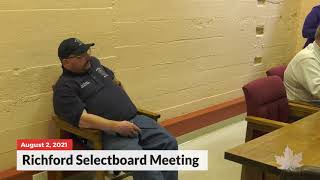 Richford Selectboard | 08/02/2021