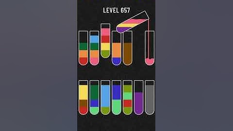 water sort puzzle - level 657