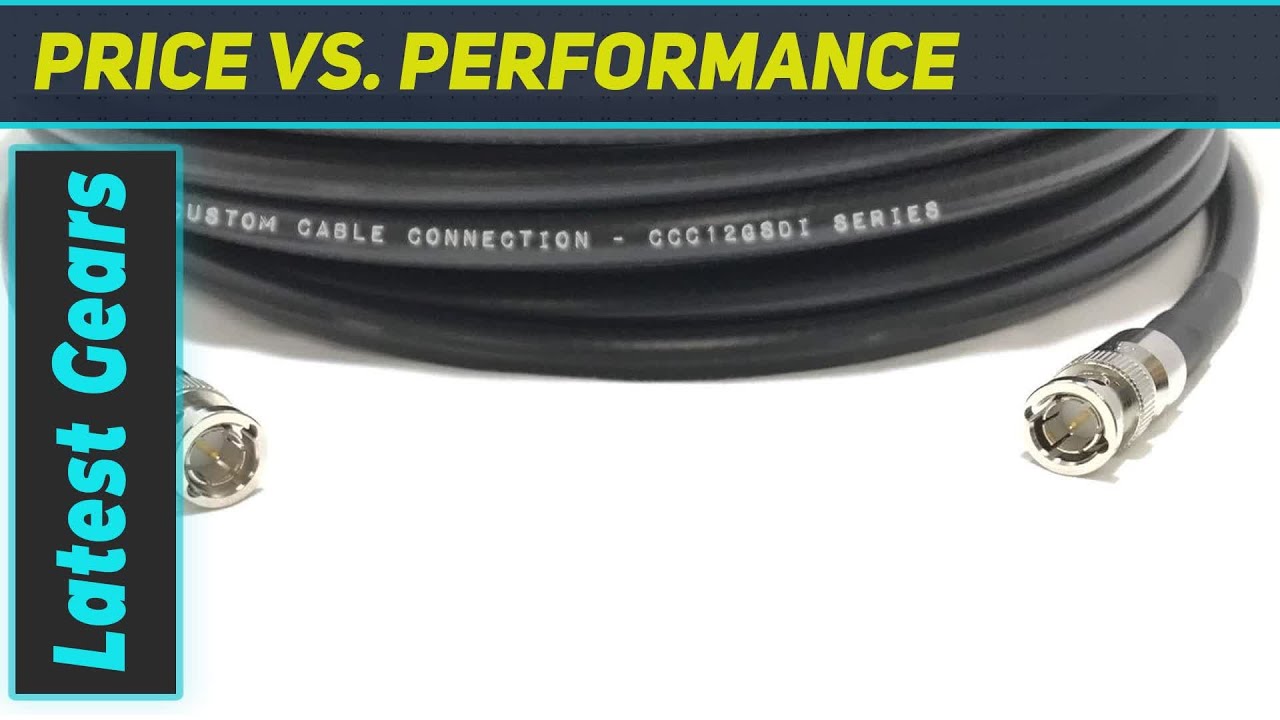 40 Foot Belden 4794R 12G UHD-SDI RG7 BNC Cable for 4K / UHDTV (12G-SDI) by Custom Cable