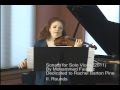 Capture de la vidéo Sonata for Solo Violin by Mohammed Fairouz, mvnts 2 and 3