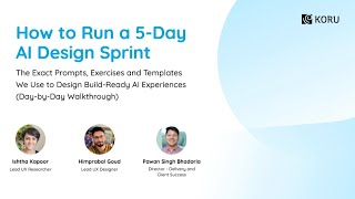 How to Run a 5-Day AI Design Sprint (Live Walkthrough + Free FigJam Workbook)