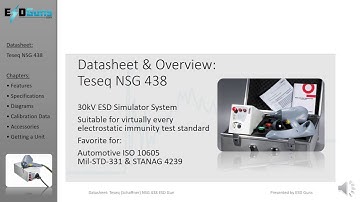 Datasheet: Teseq NSG 438 30kV ESD Simulator System