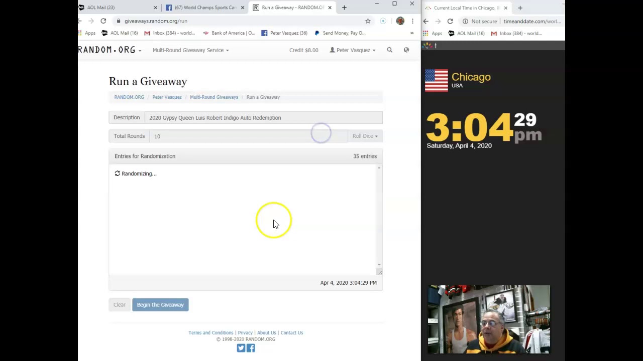 2020 Gypsy Queen Luis Robert Indigo Parallel Auto