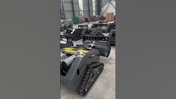 Robot cắt cỏ điều khiển từ xa YUCHAI 15HP - leo đồi cực khoẻ,bám đất cực tốt#robot #maynongnghiep