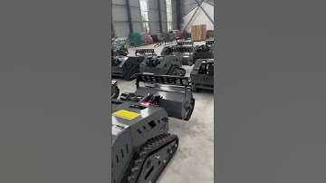 Robot cắt cỏ điều khiển từ xa YUCHAI 15HP - leo đồi cực khoẻ,bám đất cực tốt#robot #maynongnghiep