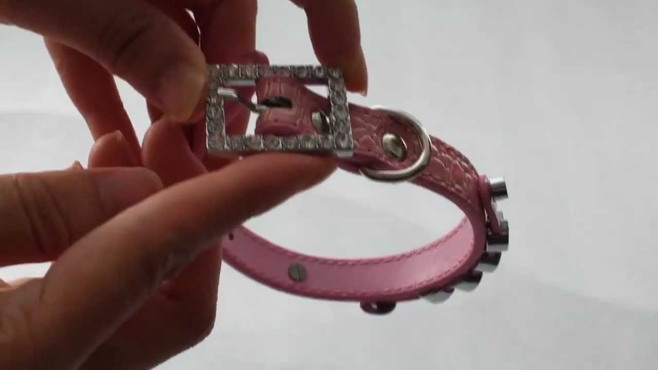 Furry Gems Personalized Leather Dog Collars YouTube