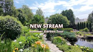 Summer Garden Tour 2026 | New Waterfall, Blooming Roses & Baby Koi