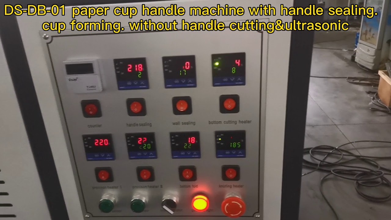 DSDB01 PAPER CUP HANDLE MACHINE (with handle sealing, cup forming