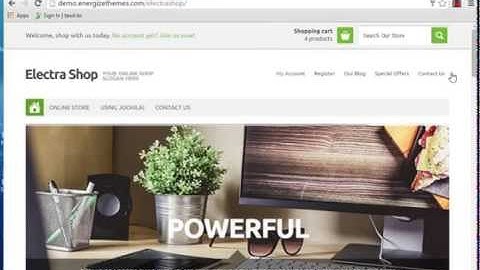 Electra Shop Virtuemart Template For Joomla