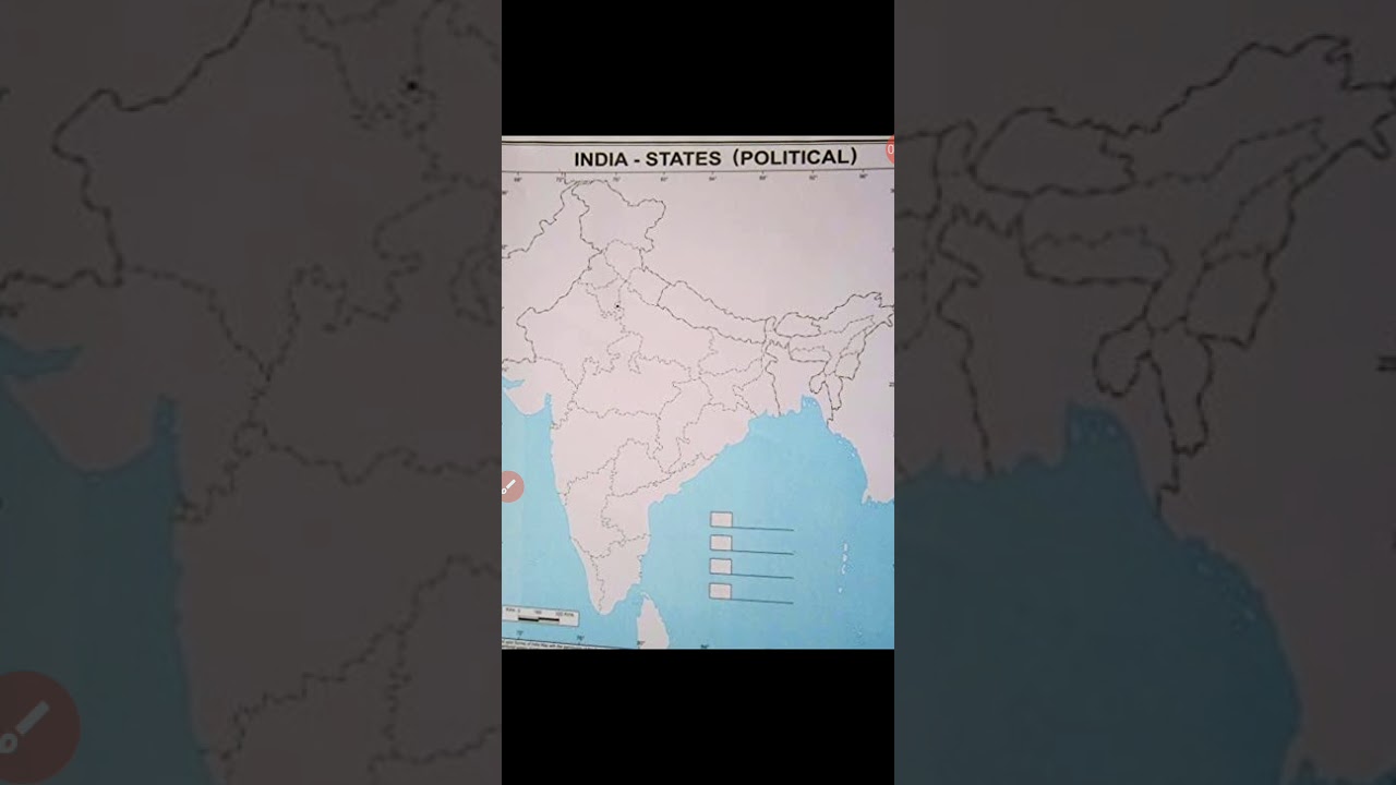 Map Work  Class 3 ,EVS , States and Capitals of India .(1)