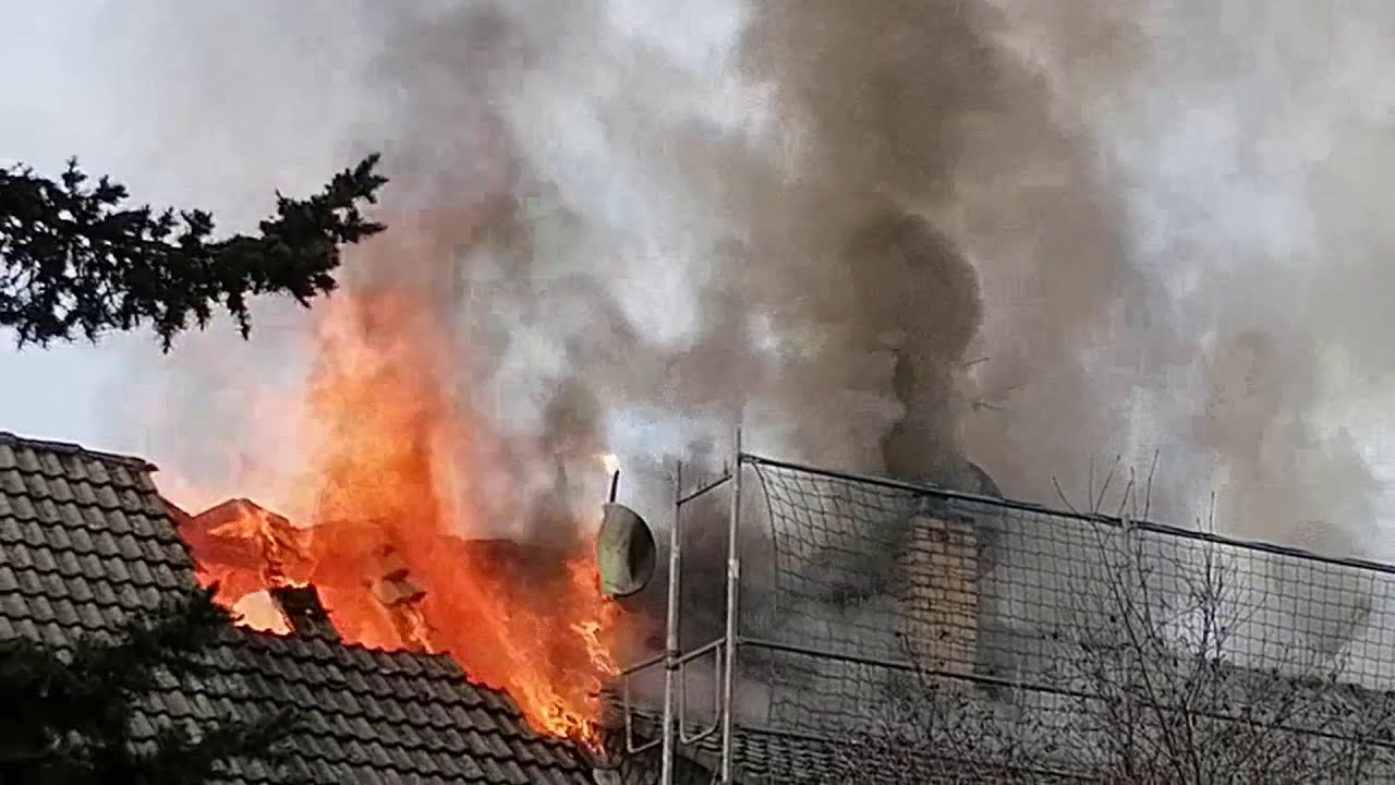 Dachstuhlbrand Taunusstein Bleidenstadt