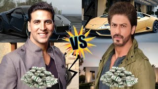 Shahrukh Khan Vs Akshay Kumar Lifestyle Comparison 2025 | Cars Collection,Networth,Who is more rich? screenshot 1