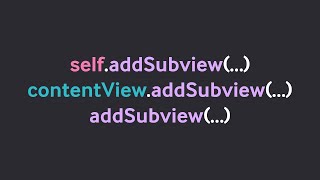Contentview.addsubview Vs Self.addsubview
