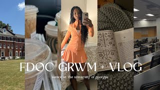 FIRST DAY OF CLASSES *senior year* GRWM + VLOG @ THE UNIVERSITY OF GEORGIA