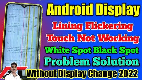 Water Damage Android Display Lining Flickering Touch Not Working Problem Solution 2022