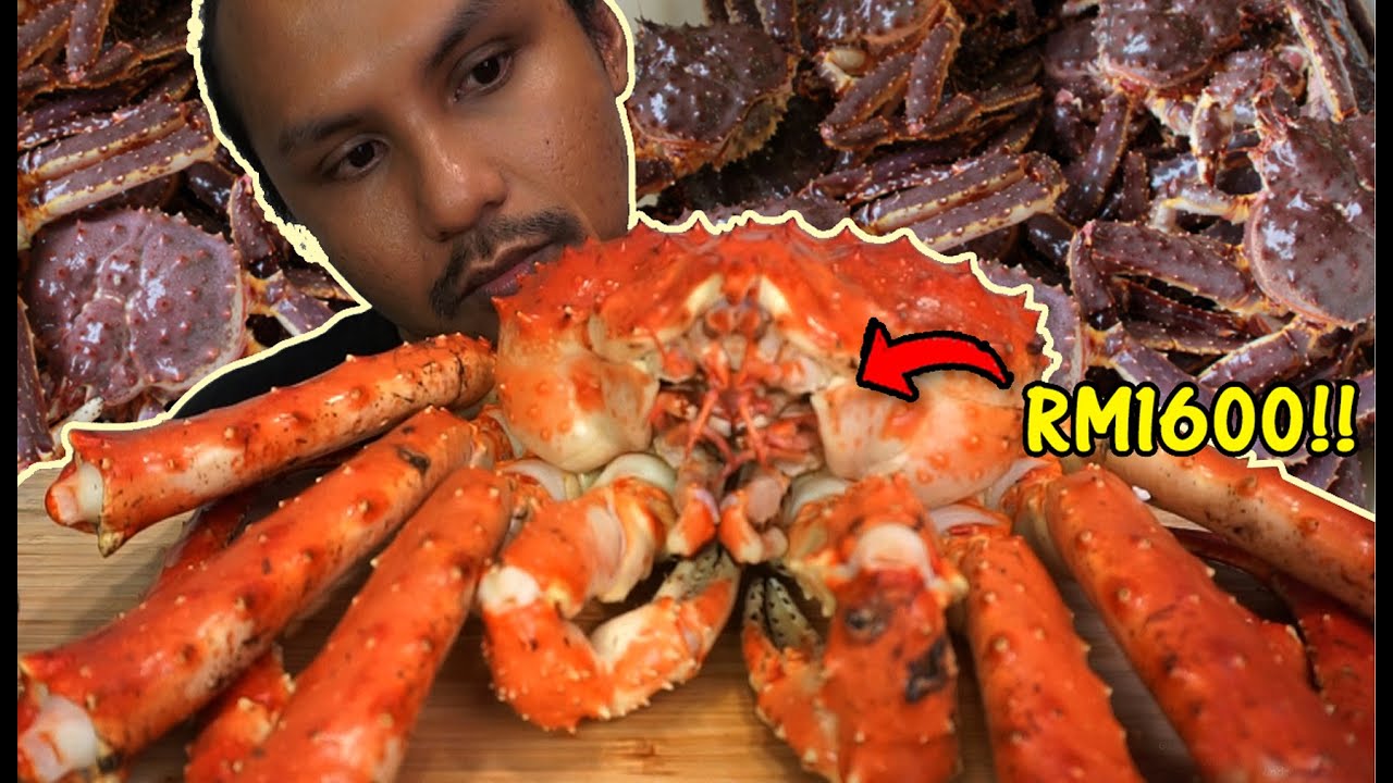 pertama kali beli FRESH KING CRAB !! (mukbang malaysia) YouTube
