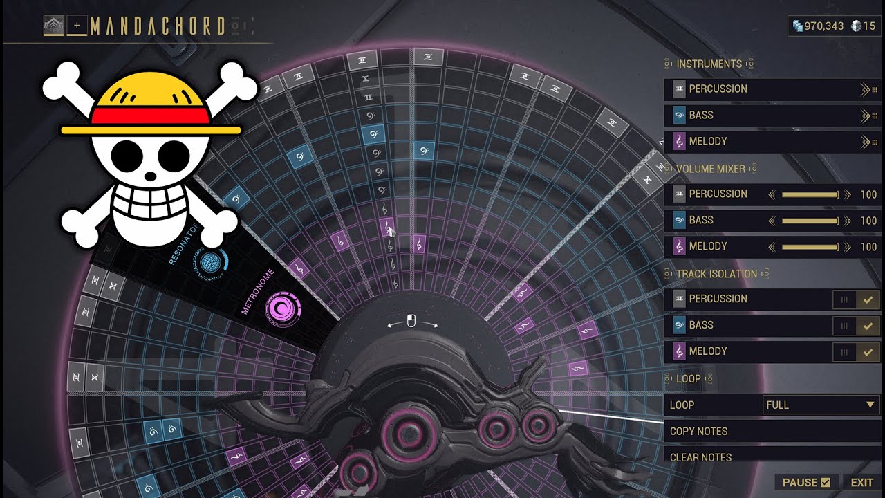 Warframe - New FREE Drums of Liberation Mandachord (Adau Instruments Only) Version 1 & 2