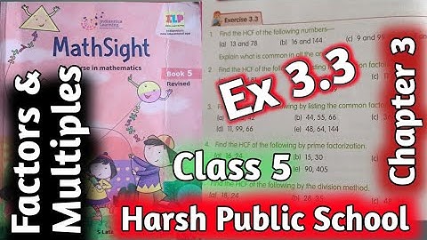 Ex 3.3 Class 5 Maths Sight| Class 5 Maths Chapter 3|Mathsight Class 5 | #hpsgurugram #mathsight