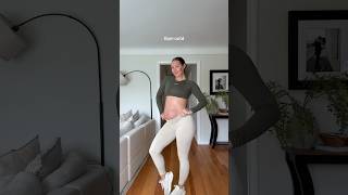 30 weeks pregnant gym outfit🌿🐚 #pregnantgymootd #pregnantlife #pregnantoutfit #gymootd