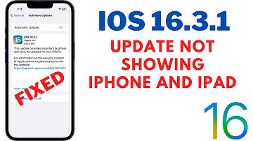 iOS 16.3.1 Update Not Showing On iPhone And iPad😩 (Fixed here )