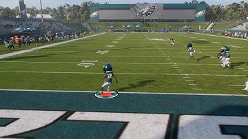 and in the video when shaquon scores a touchdown rookie difficulty
