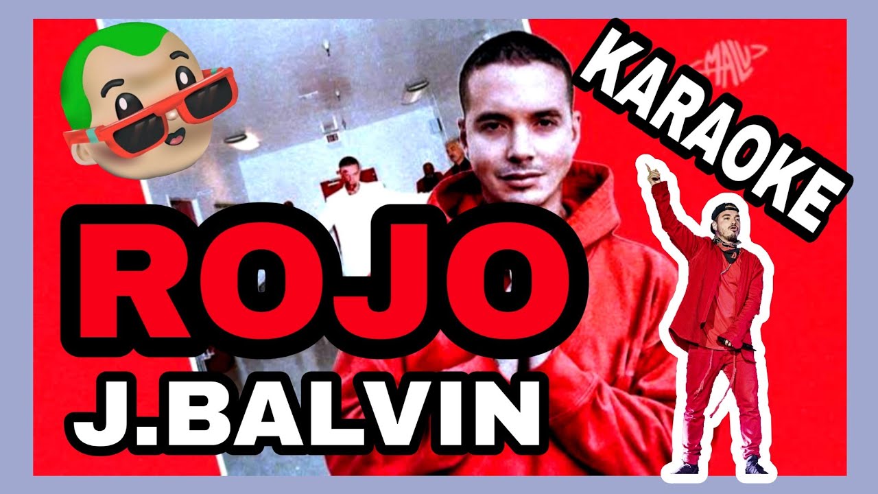 J. Balvin Rojo KARAOKE VERSION YouTube