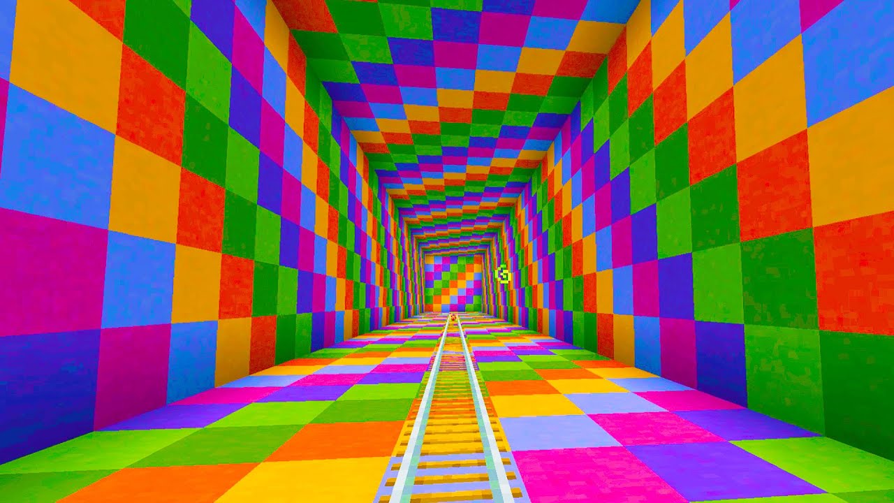 Железная дорога с иллюзией красного камня! Коллекция железных дорог из красного камня для Minecraft.