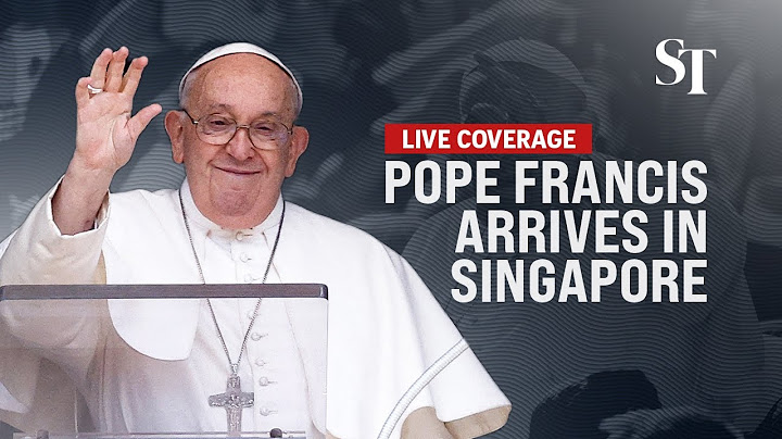 [LIVE] Pope Francis arrives in Singapore