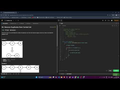 Day 33 | Daily LeetCode Challenge | Problem 83| Remove Duplicates from Sorted List