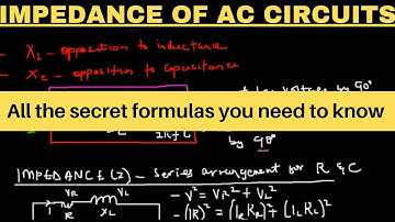 ALL THE SECRET FORMULAS YOU NEED TO KNOW| Impedance, Inductive Reactance, Power Factor #engineering
