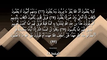 سورة البقرة للقارئ ياسر الدوسري الصفحة رقم(12)