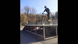 Biker Faceplant Attempting a Trick