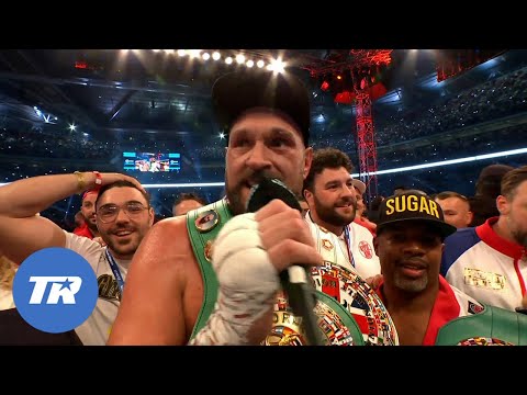 Tyson Fury Reacts to Highlight Reel KO over Dillian Whyte, Sings American Pie