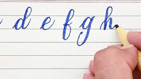Learn Cursive Writing Small Alphabets with cut marker/Click here 