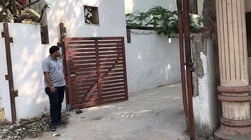 Swing gate automation near sargam shopping center done by Krishna home automation +919016042525