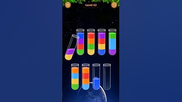 Water Sort Game Level - 42 Without Boosters | Puzzle Games #entertainment #puzzle #games