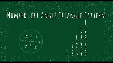 64 Number Left Angle Triangle Pattern without any pre-defined method using while loop in Python