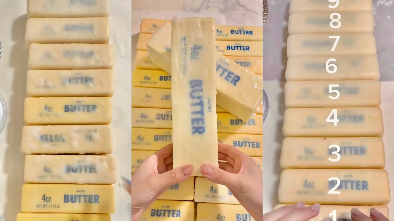 30 MIN Butter squishy wax cracking asmr🌽🧈 - YouTube