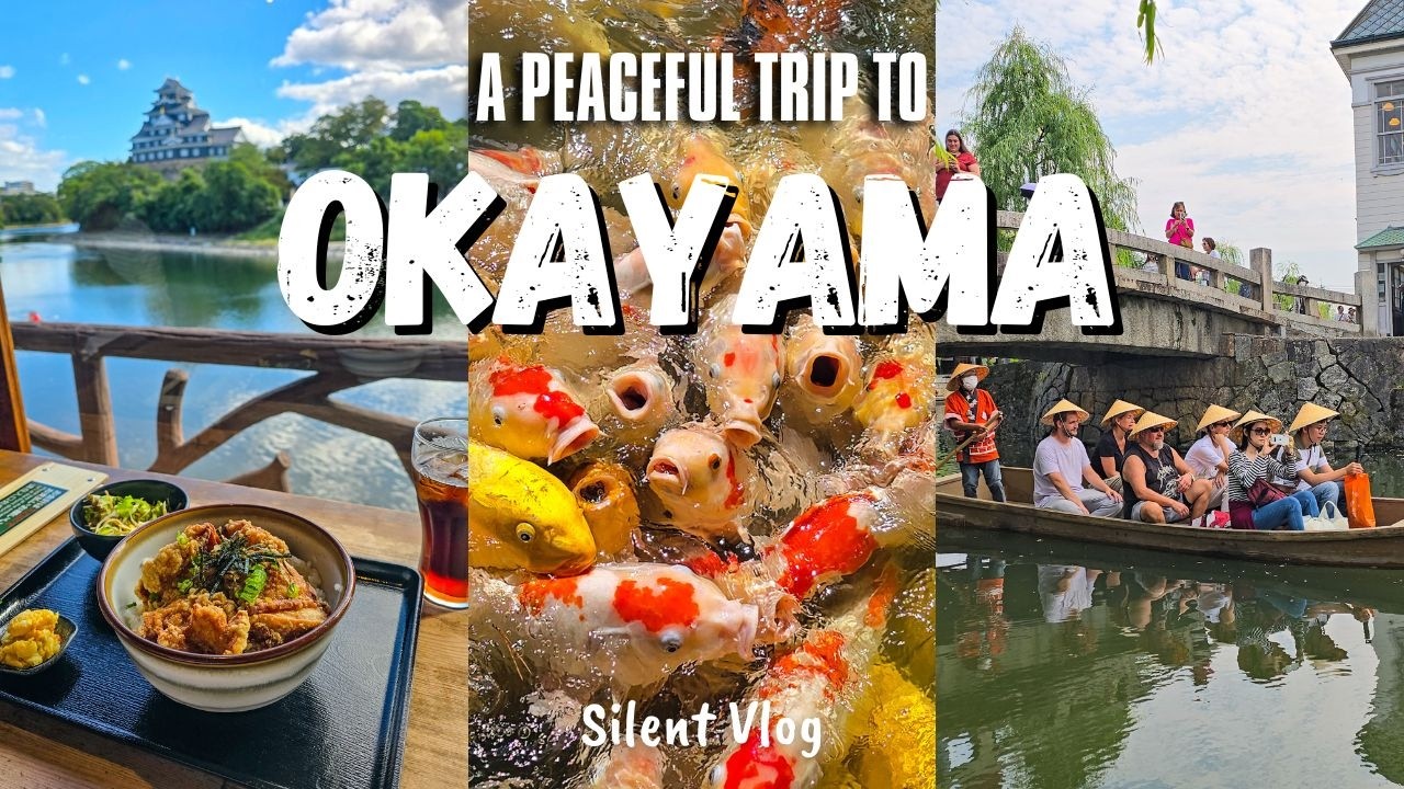 Okayama & Kurashiki 🇯🇵 Quiet Rivers, Castle Views and Historic Streets │ Japan Silent Vlog
