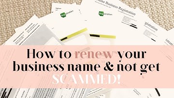 How to renew your business name & not get scammed! | Little Miss Bookkeeping