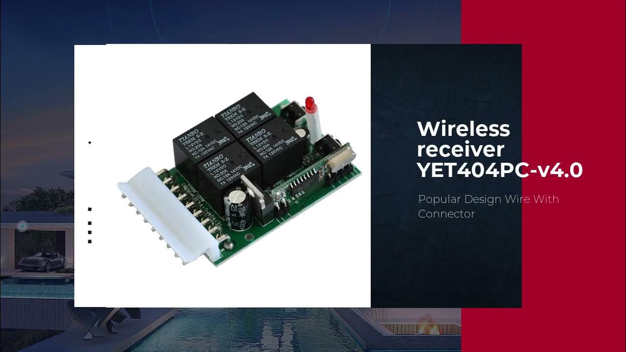 Wireless receiver YET404PC-v4.0 - YouTube