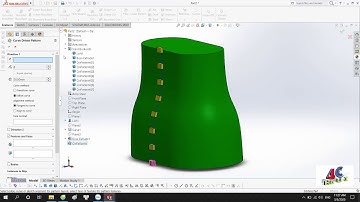 Lệnh Curve driven pattern trong Solidworks