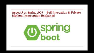 AspectJ vs Spring AOP | Self Invocation & Private Method Interception Explained​ - Part 6