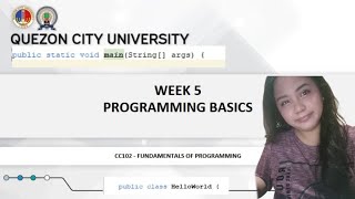 WEEK 5 PROGRAMMING BASICS (EDUCATIONAL PURPOSES)