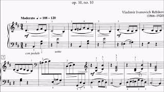 HKSMF 70th Piano 2018 Class 109 Grade 3 Rebikov Valse Miniature Op.10 No.10 Sheet Music 校際音樂節