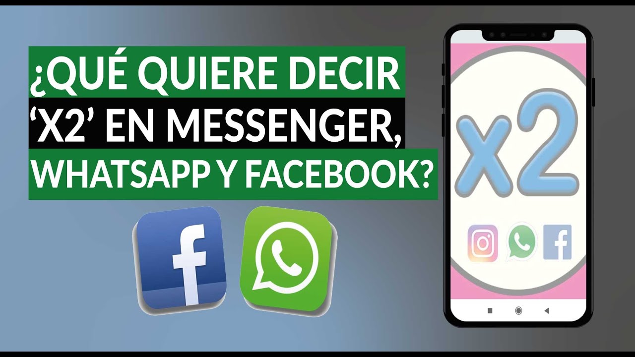 ¿Qué significa X3 en WhatsApp