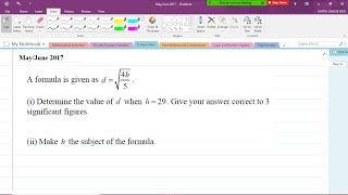 CSEC Mathematics - Section 6: Algebra - 2017 Past Paper Question